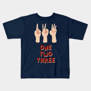 One Two Three Kids T-Shirt